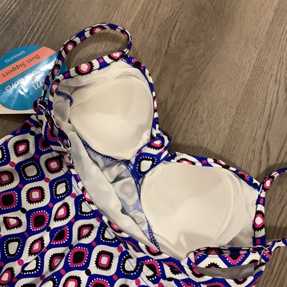 NWT Swim Solutions Jewels Bust Control Swim Size 8 - Picture 15 of 16